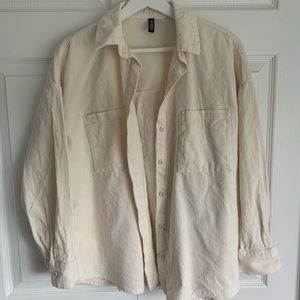 H&M Divded Corduroy Button Up Size XS